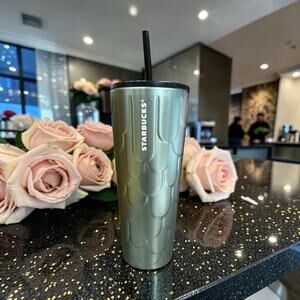 Starbucks Mermaid Scale Tumbler 24 oz Stainless Cold Cup 2022 New